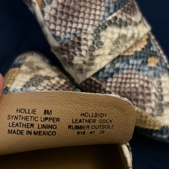 Snake print Steve Madden loafers pointed toe - Picture 3 of 3